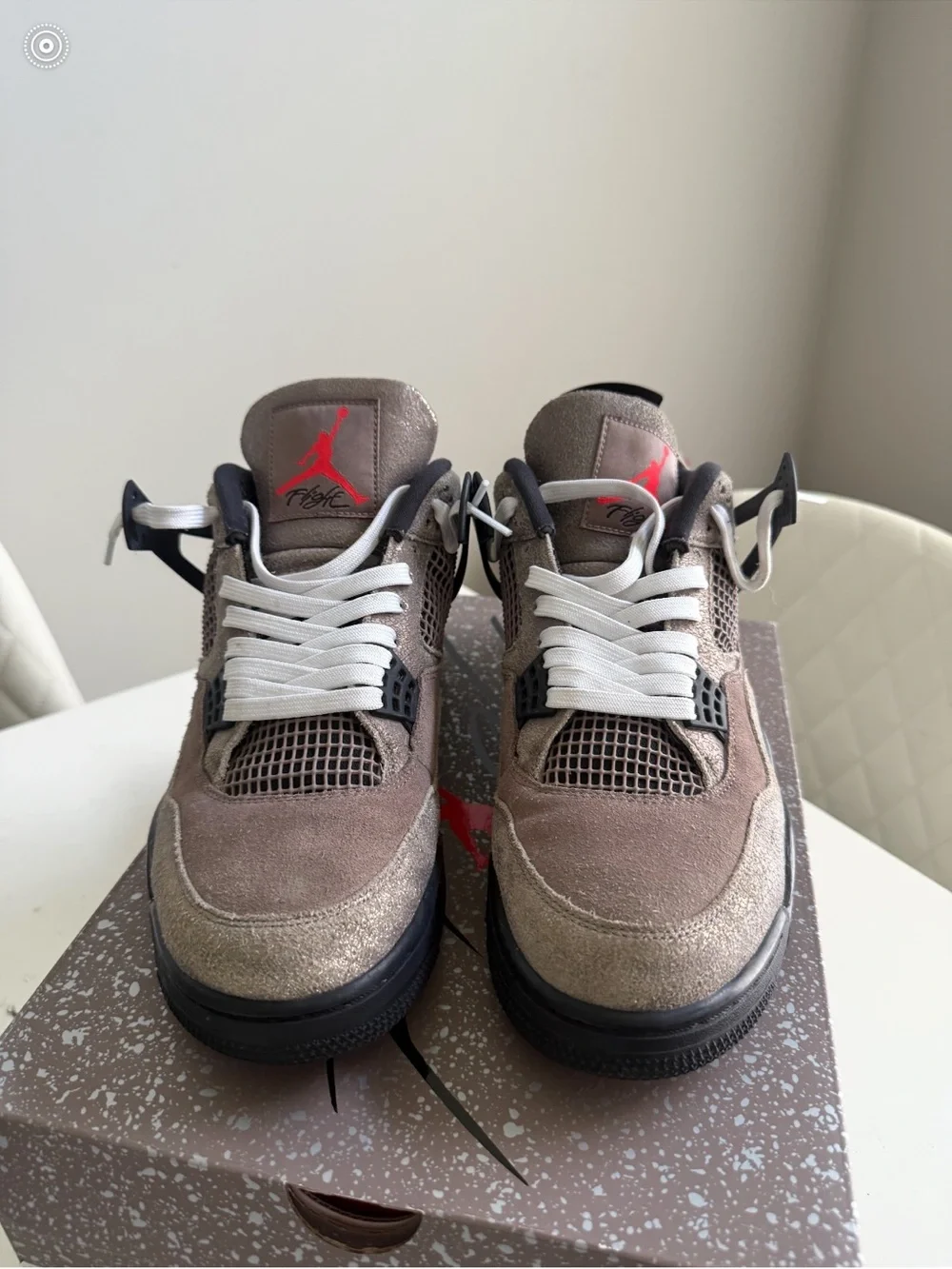 Jordan 4 Taupe Haze size 12, slightly used  Men’s Size 12